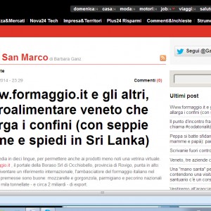 Formaggio.it oggi è su ilsole24ore.it