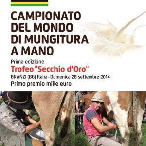 Domenica 28 settembre a Branzi (Bergamo) il 1° Campionato mondiale di mungitura a mano 
