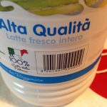 Finalmente l'etichetta recante l'origine del latte e dei suoi derivati